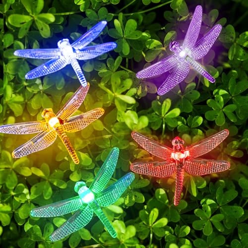 25.9 FT Dragonfly Solar String Lights, 8 Modes Waterproof Dragonflies gallery