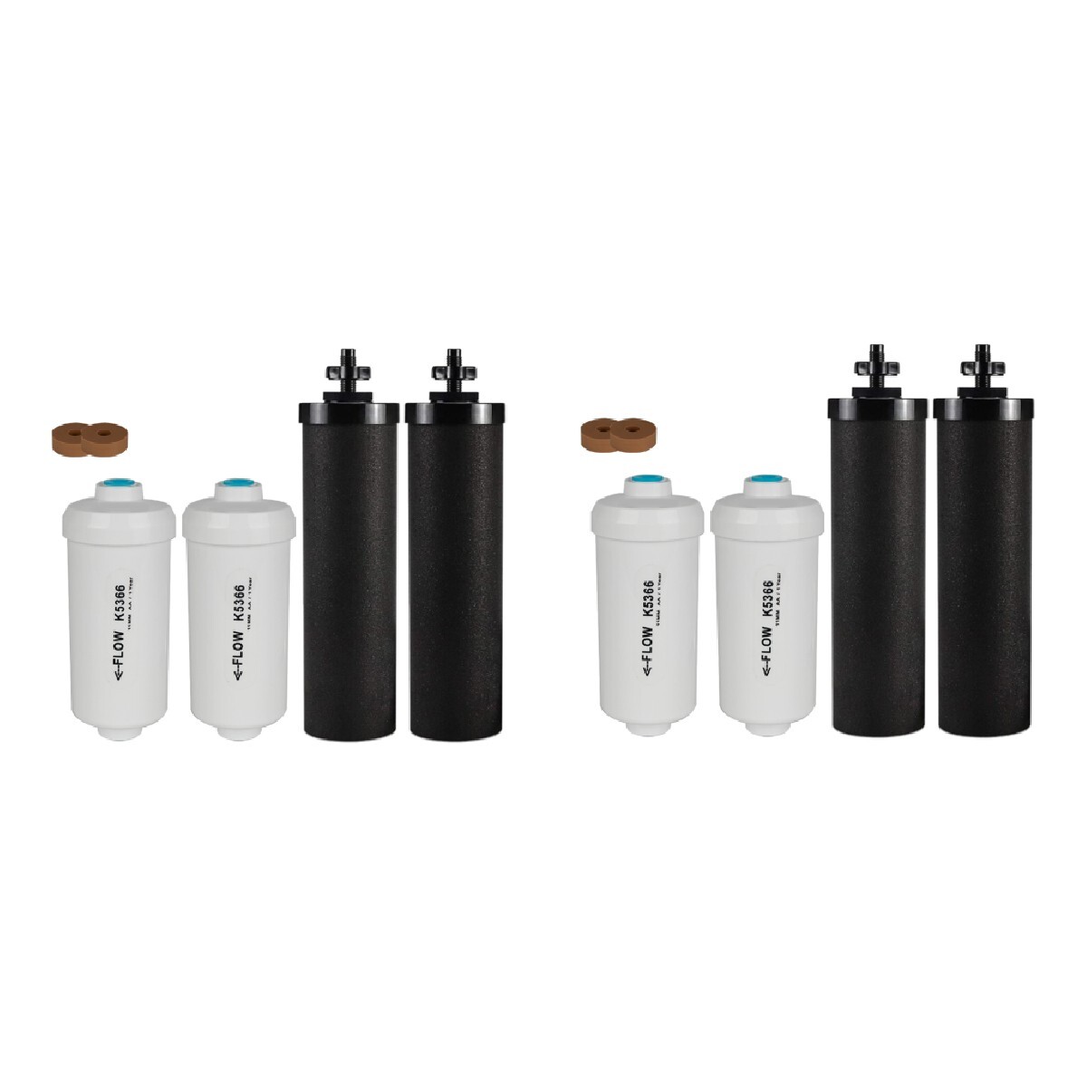8 pcs Water Filter Replacement for Berkey BB9-2 Black Filters & PF-2 Filters gallery