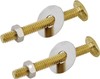 NEW PROSOURCE 70490-3L PACK OF (2) 1/4" X 2 1/4" BRASS TOILET FLANGE BOLTS gallery