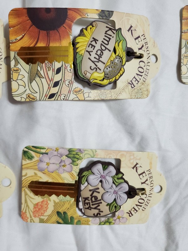 PERSONALIZED KEY COVERS NAMES THAT START WITH K & S & R gallery