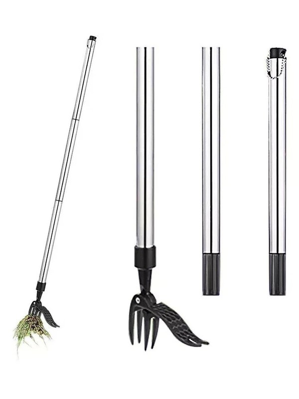Weeder Puller Stand Up Weed Tool Handle Claw Garden Outdoor Root Remover Killer gallery
