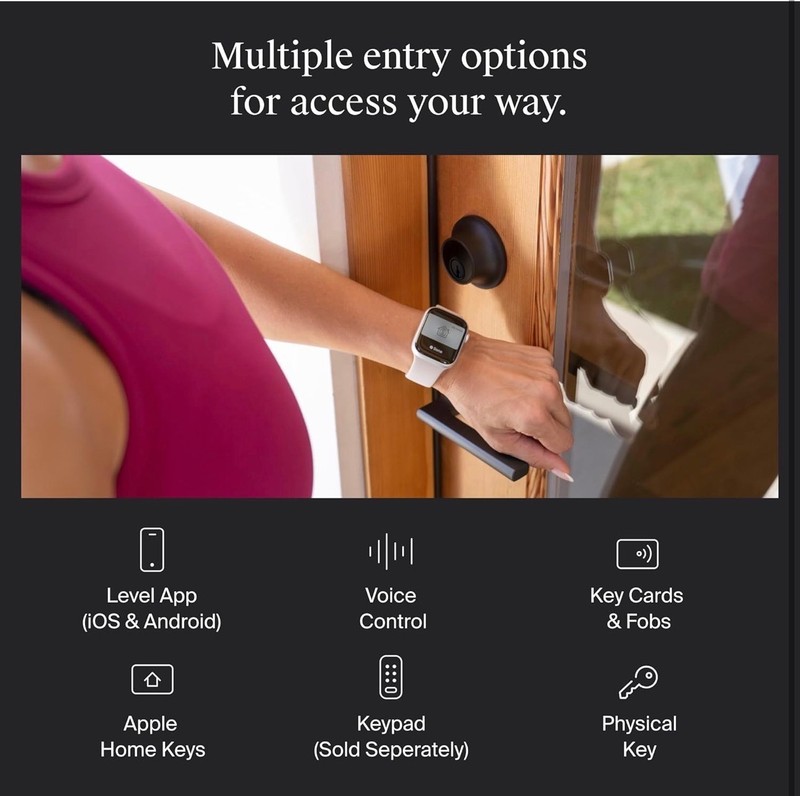 Level Lock+ Connect Matte Black Smart Lock WiFi Bluetooth - New Sealed gallery