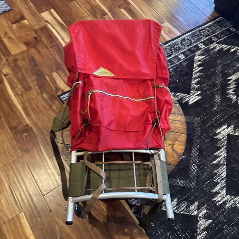Vintage KELTY X-Large External Frame Backpack Red Hiking MountainPack. 2