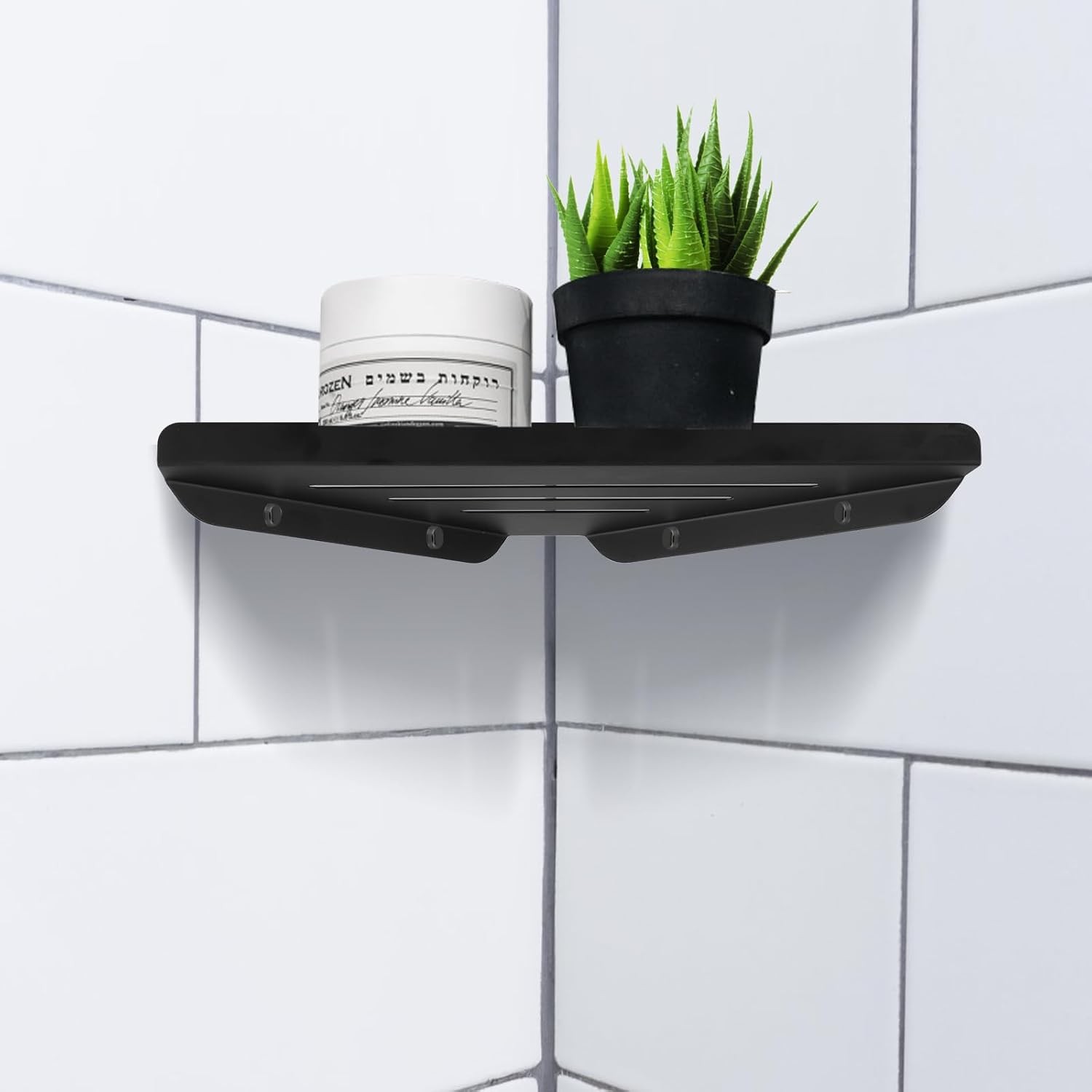 304 Stainless Steel Triangle Corner Shelf Wall Mount Shower Organizer Caddy gallery
