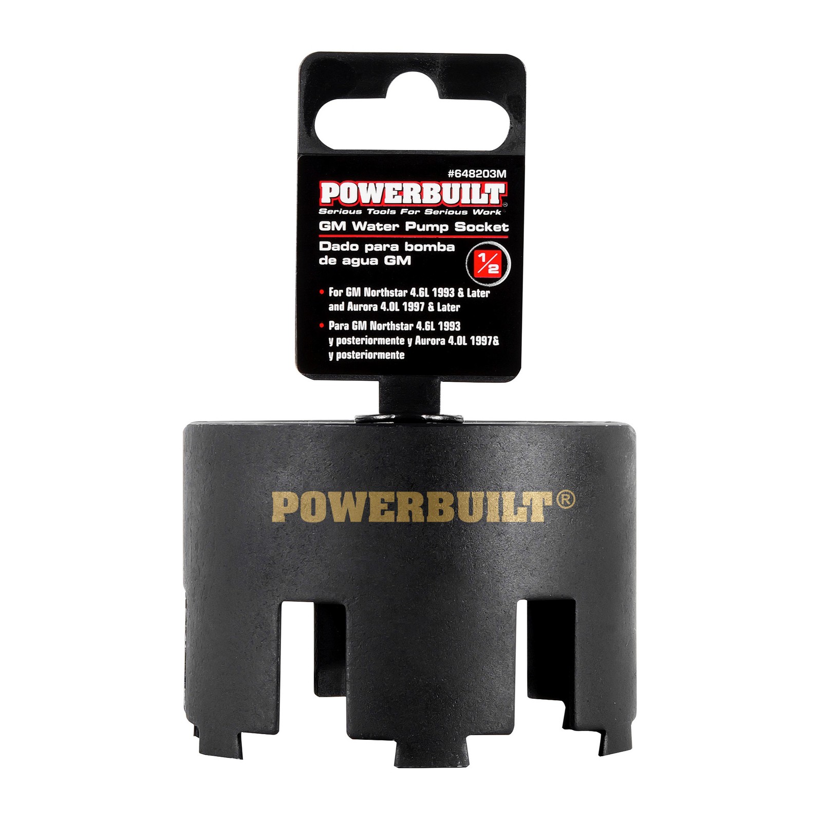 Powerbuilt 1/2 in. Drive GM Water Pump Removal and Installation Socket - 648203M gallery
