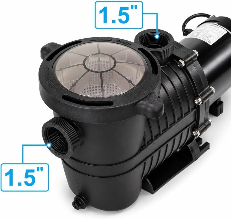 Efficient 1 HP Swimming Pool Pump - 2-Speed Control & Weather-Resistant Design gallery