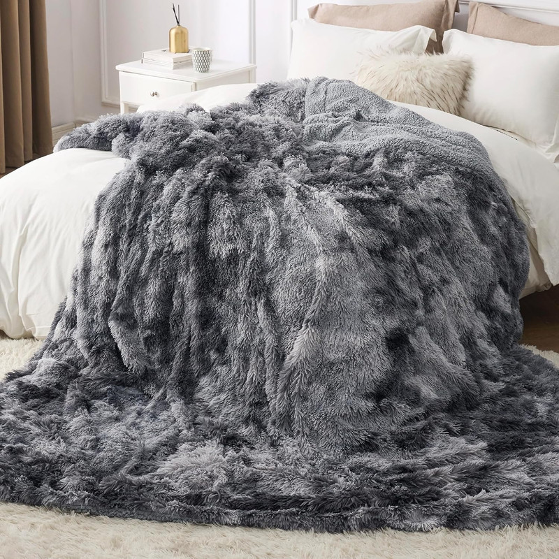 Bedsure Gentlesoft Fluffy King Size Blanket for Bed, Faux Fur Fuzzy Minky gallery