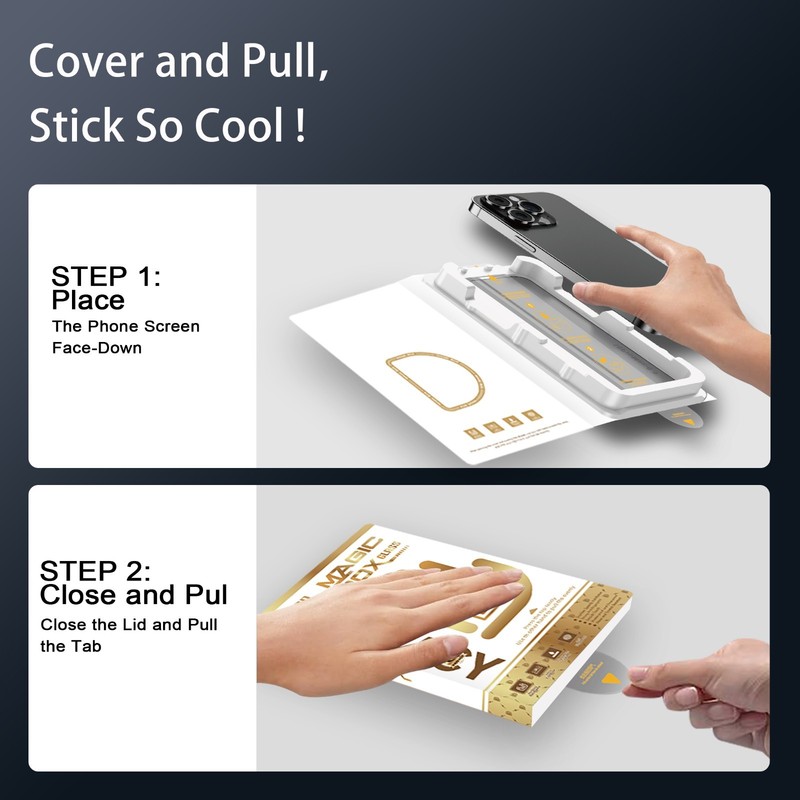 2 Pack Privacy Tempered Glass Screen Protector Kit for iPhone 15 & 16 Series gallery