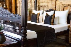 Black Silk Blend Duvet Cover