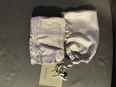 ettitude Light Gray Solid Color Rectangular Pillowcase No Closure Bedding