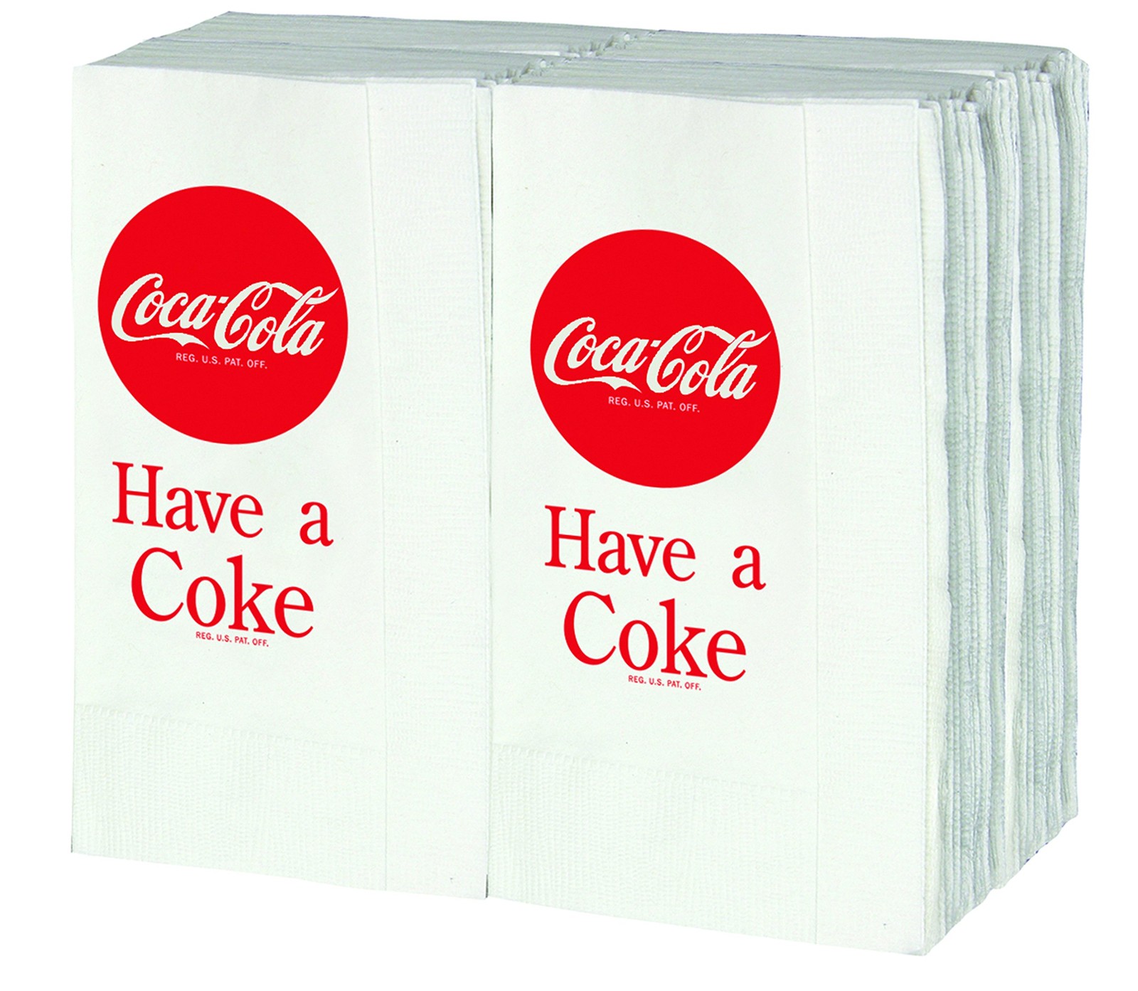 Tablecraft CC380 Coca-Cola Logo Printed Napkins (100 Pack), Red Paper Napkins 13 gallery