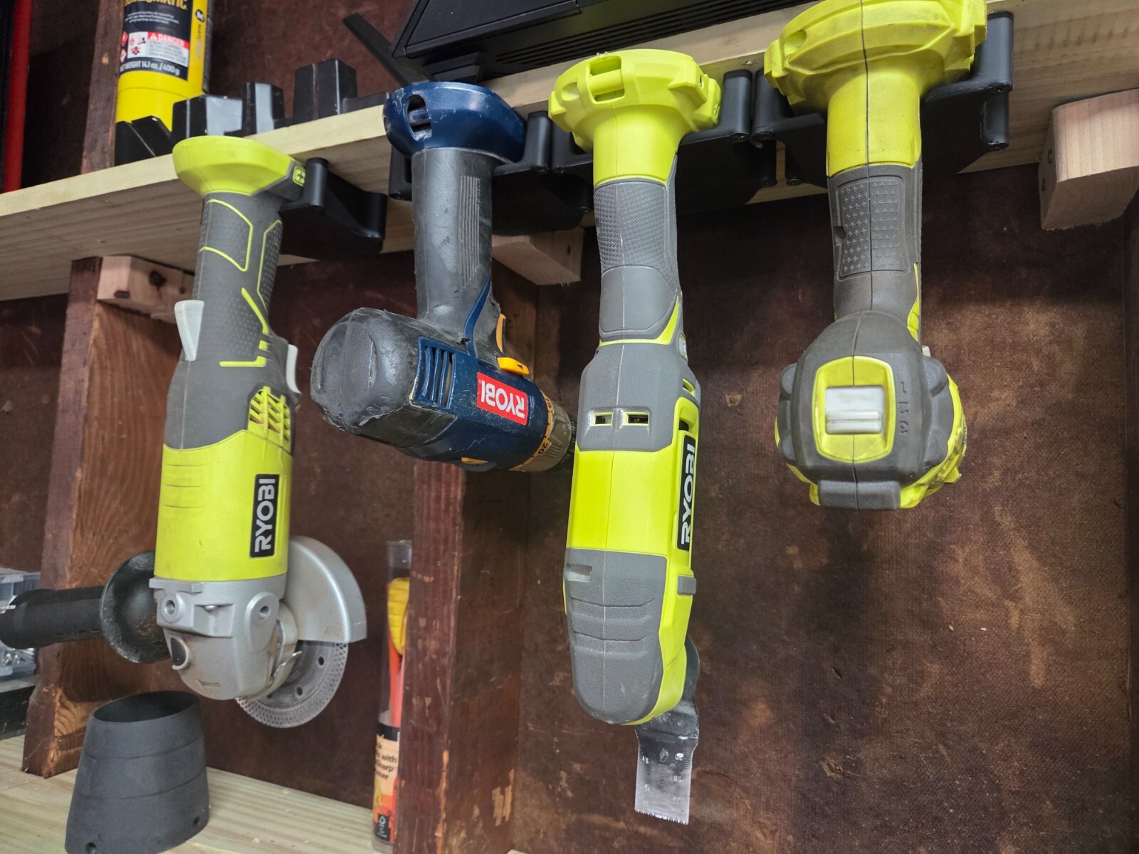 Under-Shelf Tool Holder Mounts For RYOBI 18V ONE+ USA-Made gallery