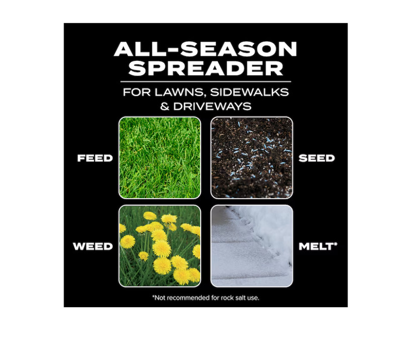 Turf Builder EdgeGuard Mini Broadcast Spreader 15-lb Capacity Compatible gallery