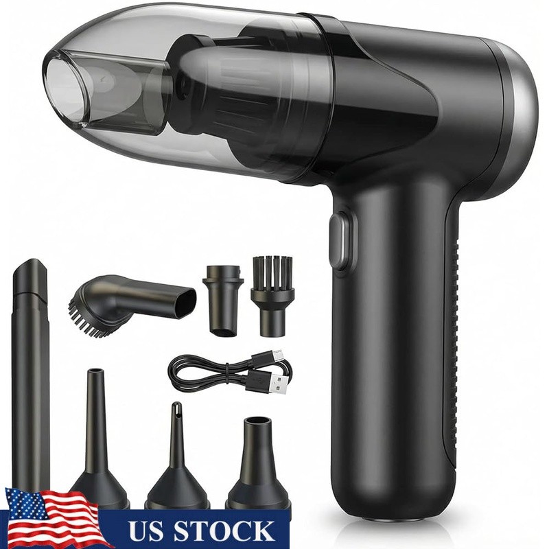 3-in-1 Cordless Handheld Vacuum Mini Vacuum Cleaner HEPA Filter 11000Pa Suction gallery