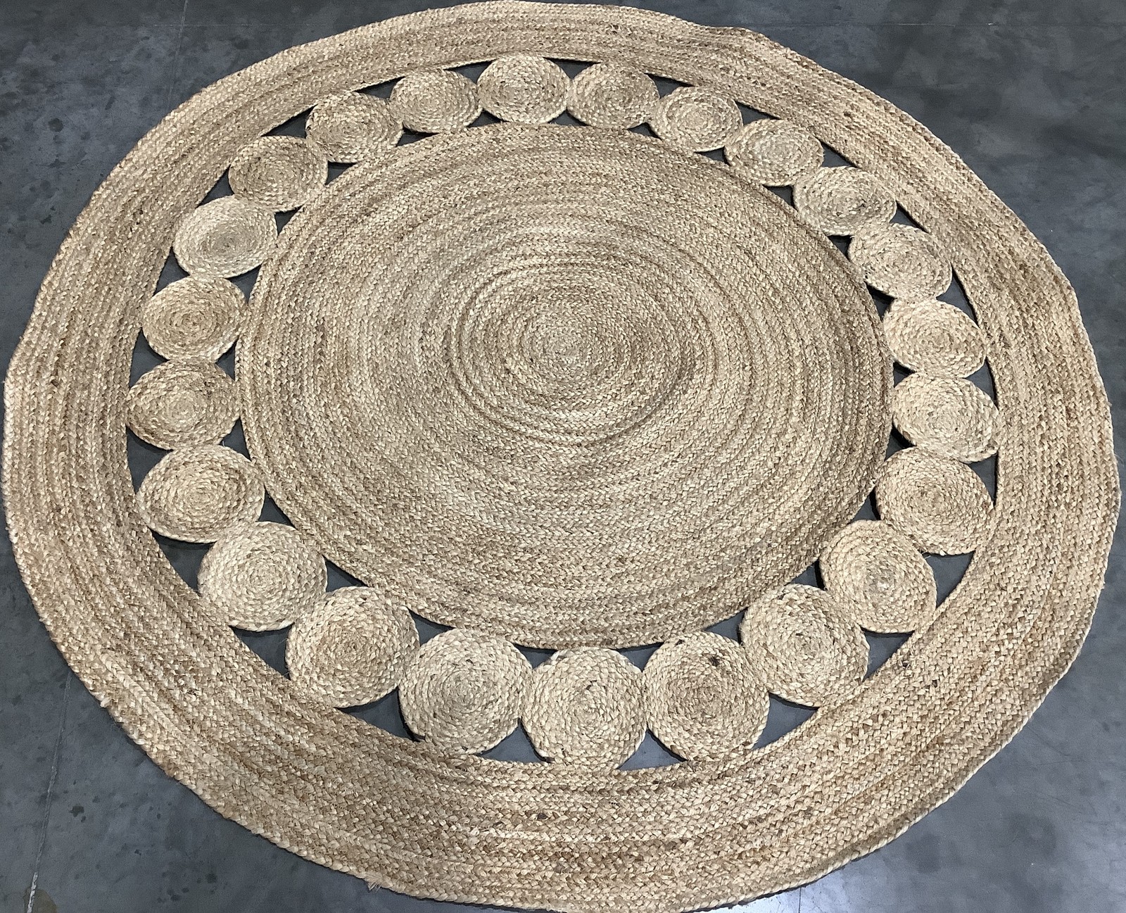 NATURAL 5'-0" x 5'-0" Broken Thread Rug, Reduced Price 1172684031 NFB306A-5R gallery