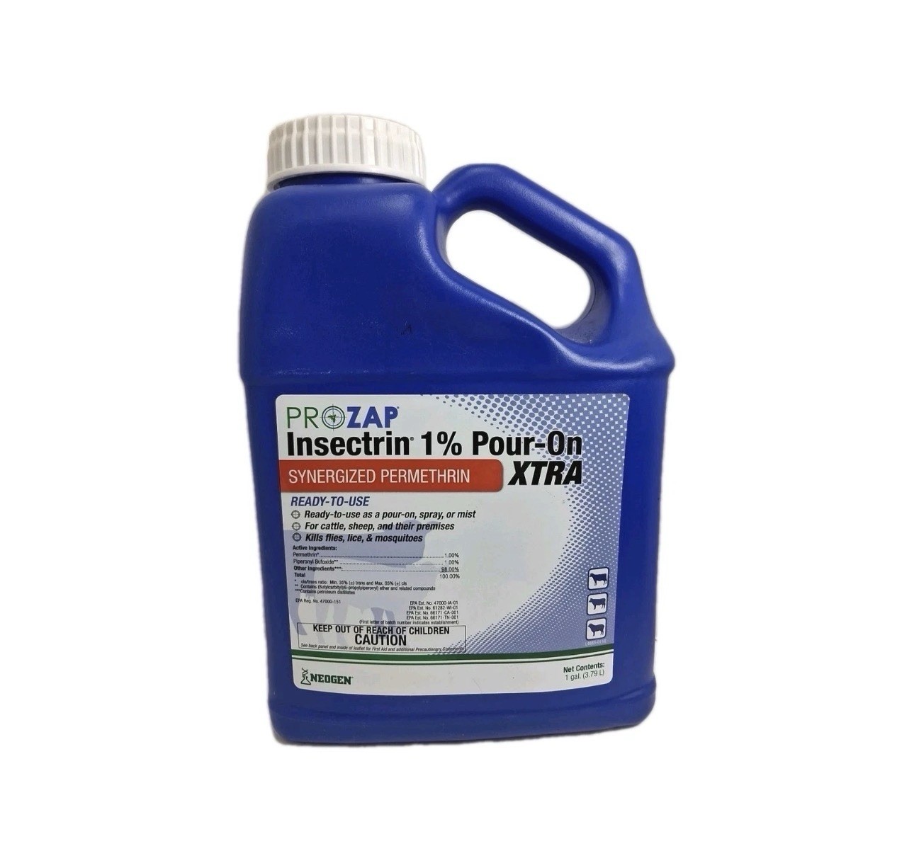 Neogen 1517010 Prozap Insectrin 1% Pour-On Xtra 1 Gallon New gallery