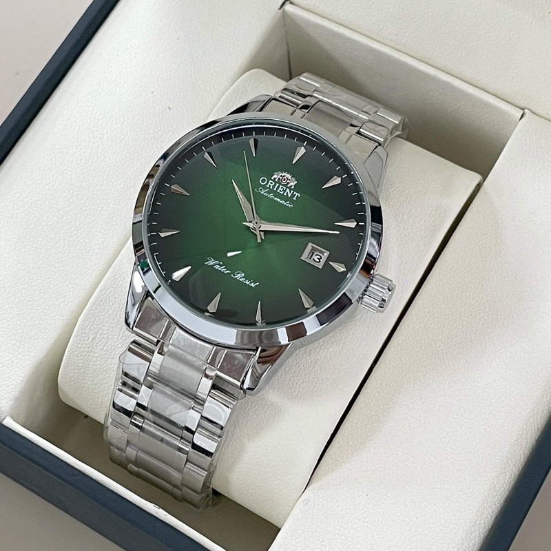 Orient Automatic Men's Watch, Black Dial Stainless Steel Band, Water Resistant C gallery