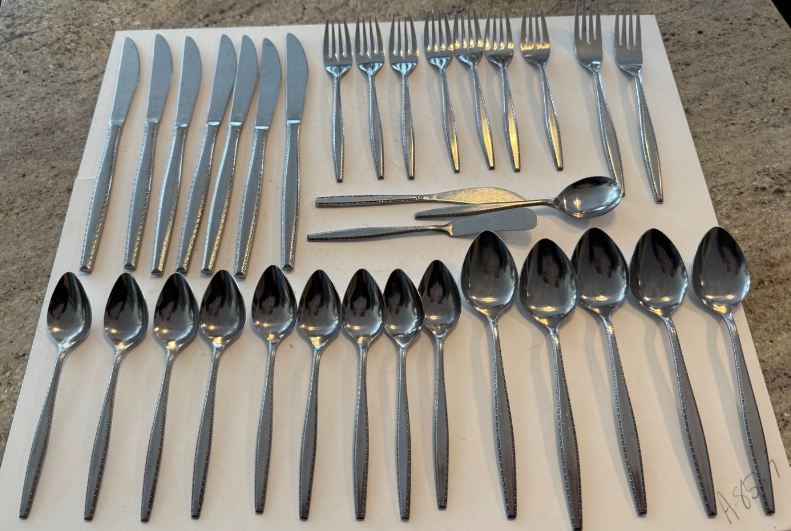 Imperial IIC IMI62 Japan Stainless Steel Flatware 32 pc set misc pieces gallery