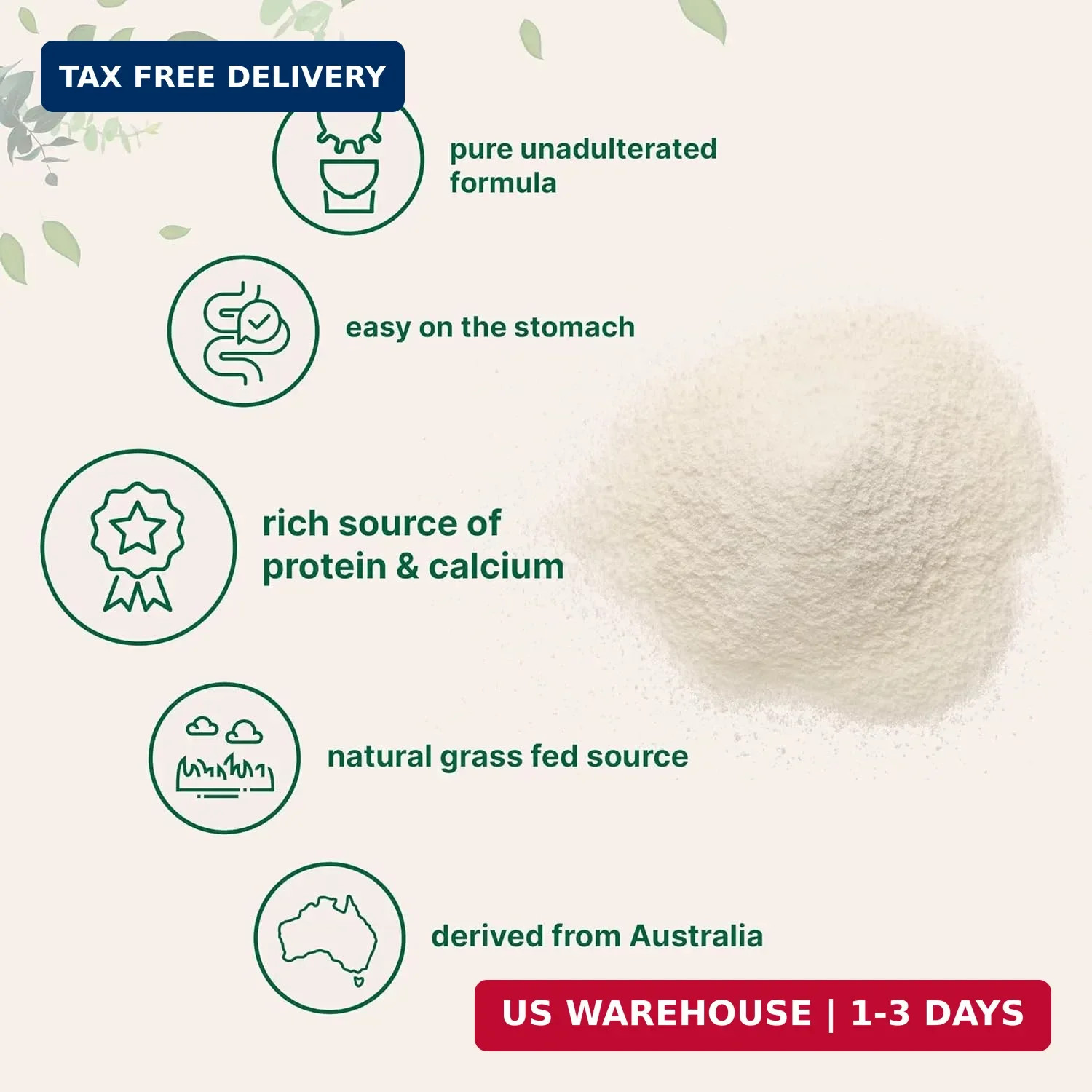 Micro Ingredients Goat Milk Powder, 1 Lb | Grass-Fed Australian Source | Pure, E gallery