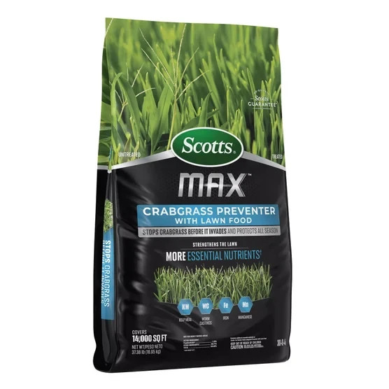 Scotts MAX Premium Formula Crabgrass Preventer & Lawn Food 14,000 Sq Ft - 37 lbs gallery