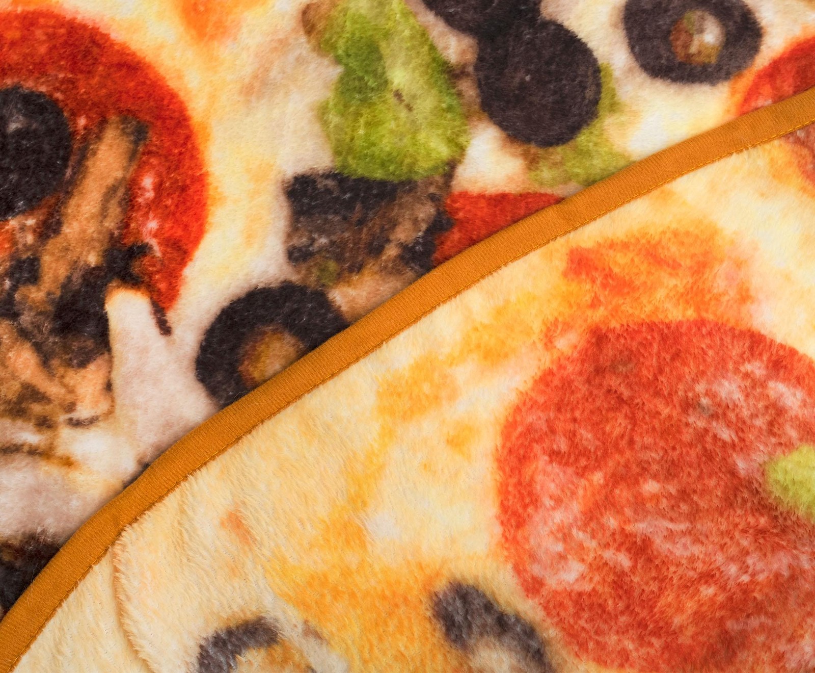 Supreme Pizza Round Fleece Throw Blanket | 60 Inches gallery