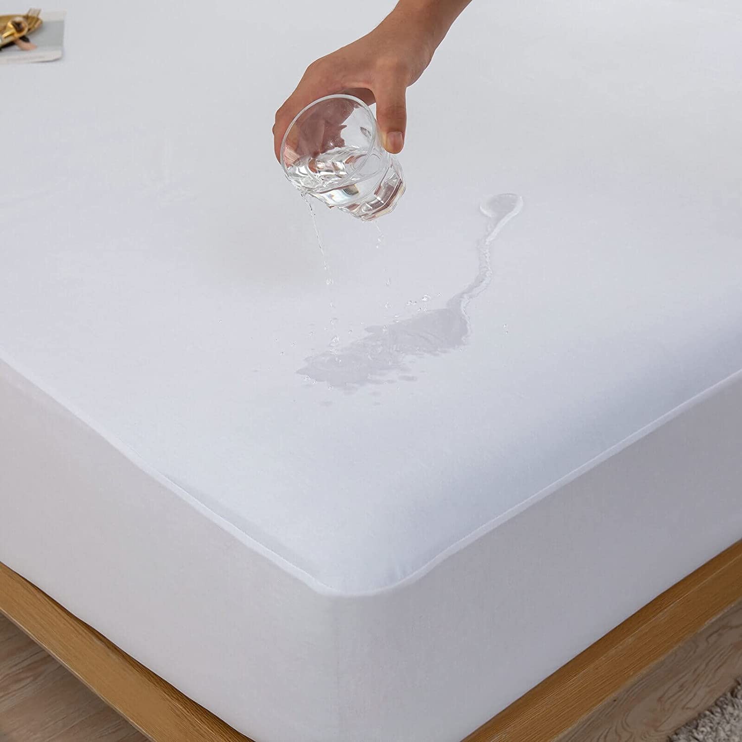 Waterproof RV Bunk Mattress Protector for 30 x 75 Narrow Twin or Camper Bed U... gallery