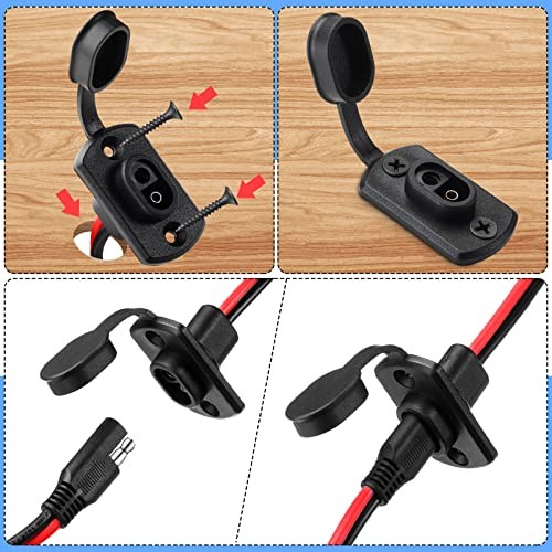 4 Pcs 12 AWG Power Socket Sidewall Port Compatible with SAE Quick Connect gallery