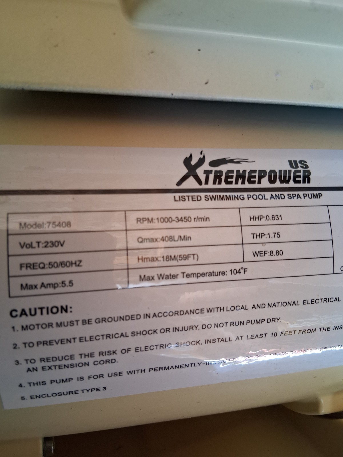 XtremepowerUS 75408 Pool Pump Motor End Housing gallery