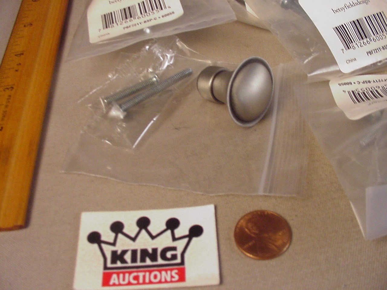 25 pc Brushed Nickel Silver Cabinet Drawer Pulls Knobs MIB NOS betsyfieldsdesign gallery