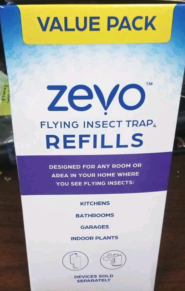Zevo Flying Insect Trap, Fly Trap Refill Cartridges (Twin Pack, 4 Cartridges) gallery