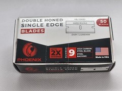 Phoenix – 50 Extra Sharp Single Edge Razor Blades – Made In USA – Double Honed