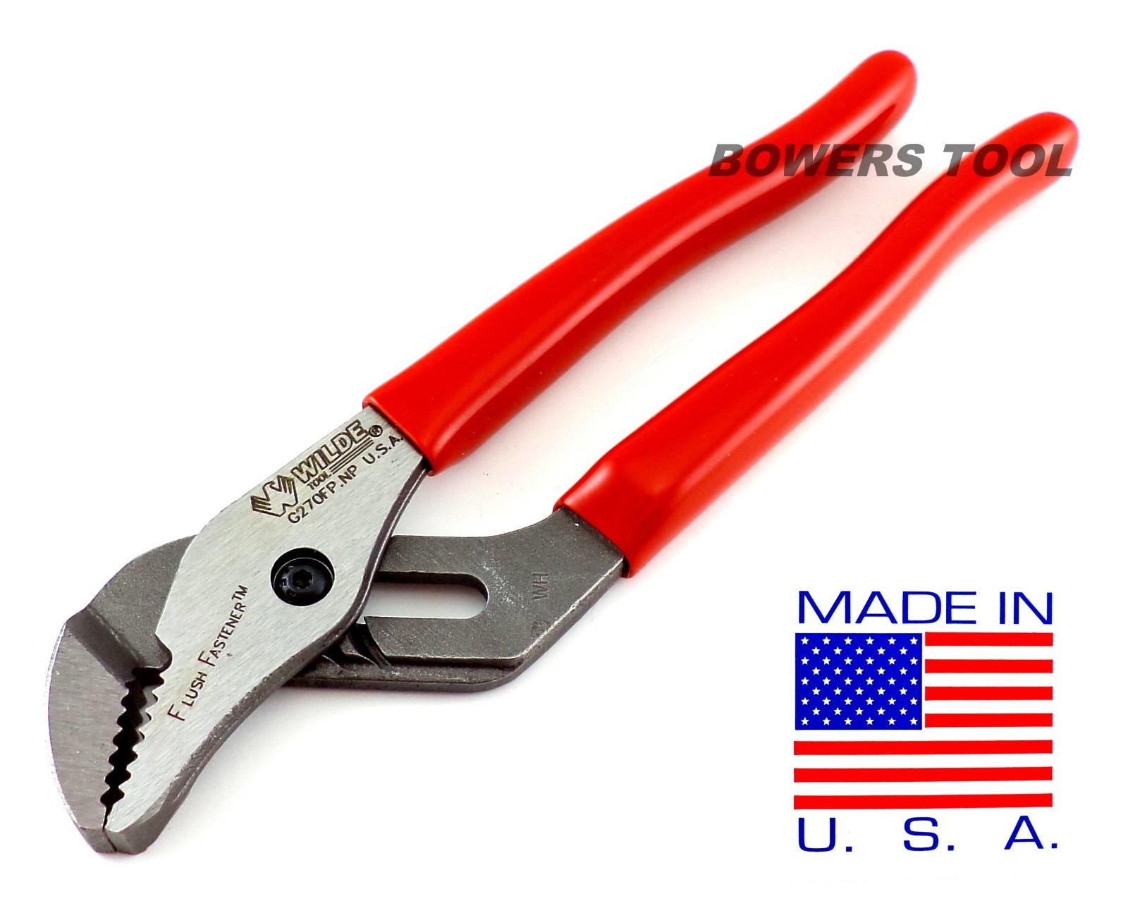 Wilde Tool 7" Inch Tongue & Groove Pliers Flush Fastener MADE IN USA G270FP.NP gallery