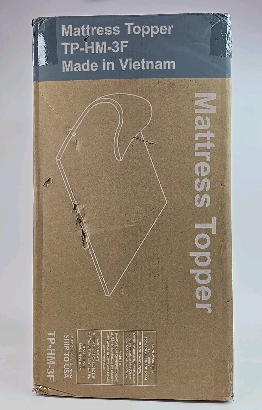 Mattress Topper 3" Gel Memory Foam Bed Topper for Full Size Bed Model TP-HM-3F gallery