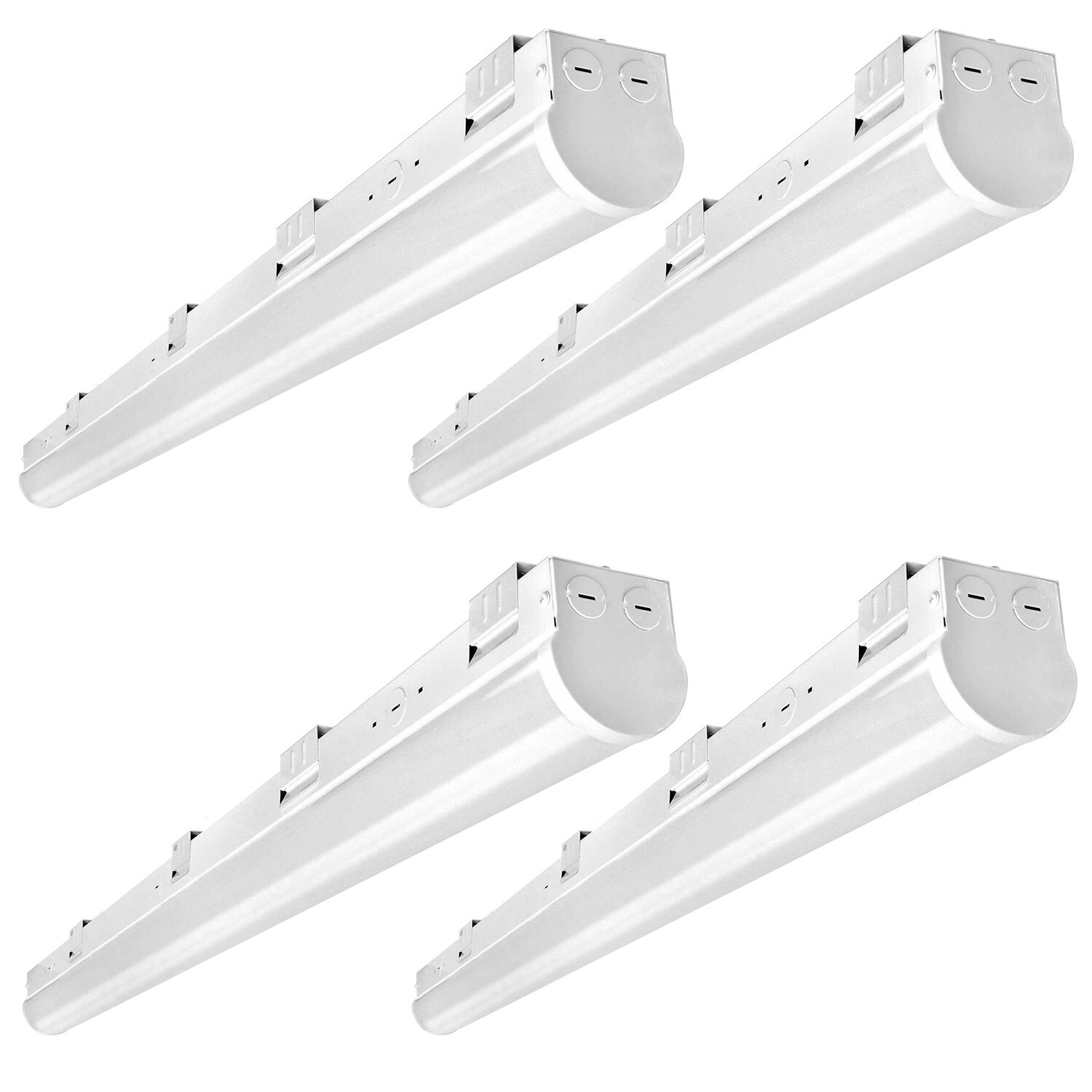 4 Pack 40W 4FT LED Linear Strip Shop Light Fixture Dimmable 5000K for Tube Light gallery