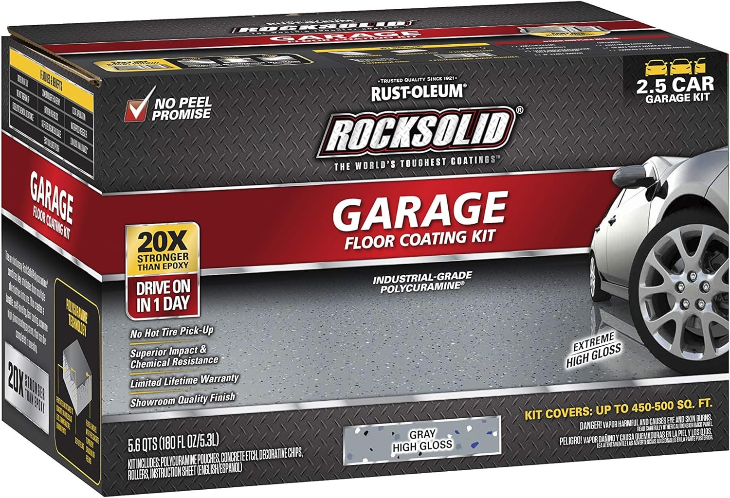 Garage Floor Coating Polycuramine 2.5 Car Kit gallery