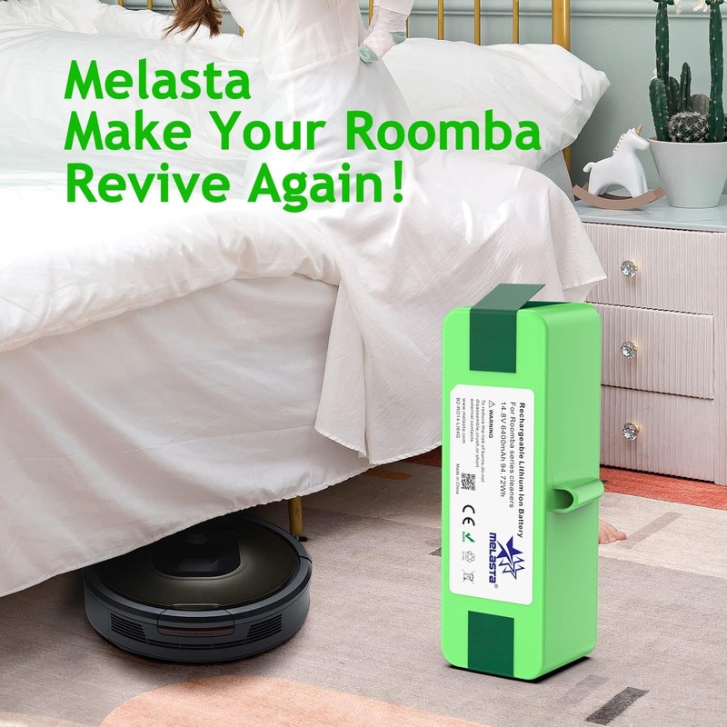 6400mAh Lithium Battery Replacement Compatible with iRobot Roomba 675 655 650 gallery