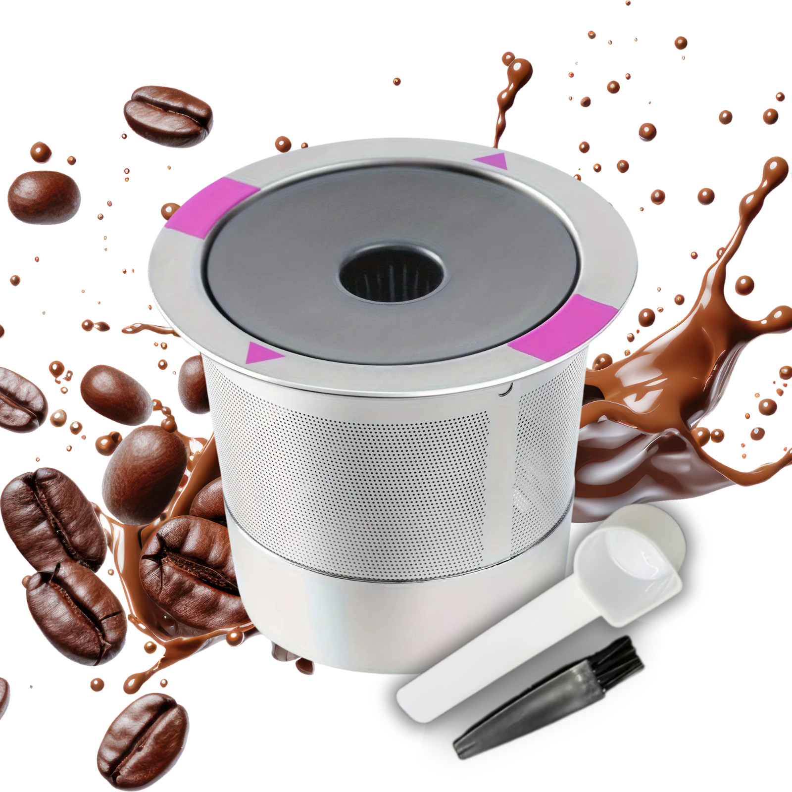 Reusable K Cup Pods 2 Pack - Stainless Steel Coffee Filter for Keurig 1.0 2.0 gallery