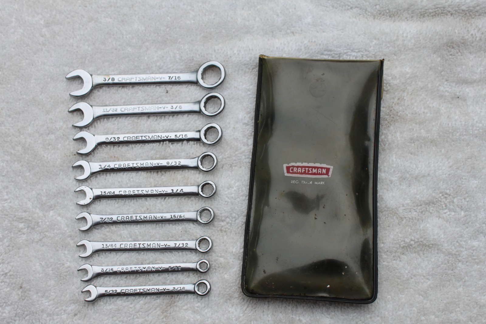 Sears Craftsman USA SAE Combination Ignition Wrench Set 9- 4344 gallery
