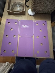 FlipFold Purple Plastic Clothes Folder Travel Friendly Laundry Tool