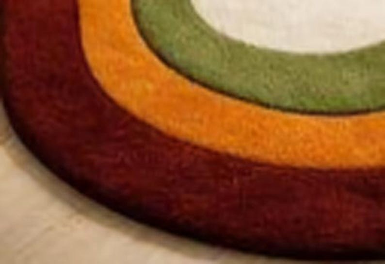 Multicolor Irregular Hand Made Tufted Wool Area Rug For Home Decor Carpet gallery