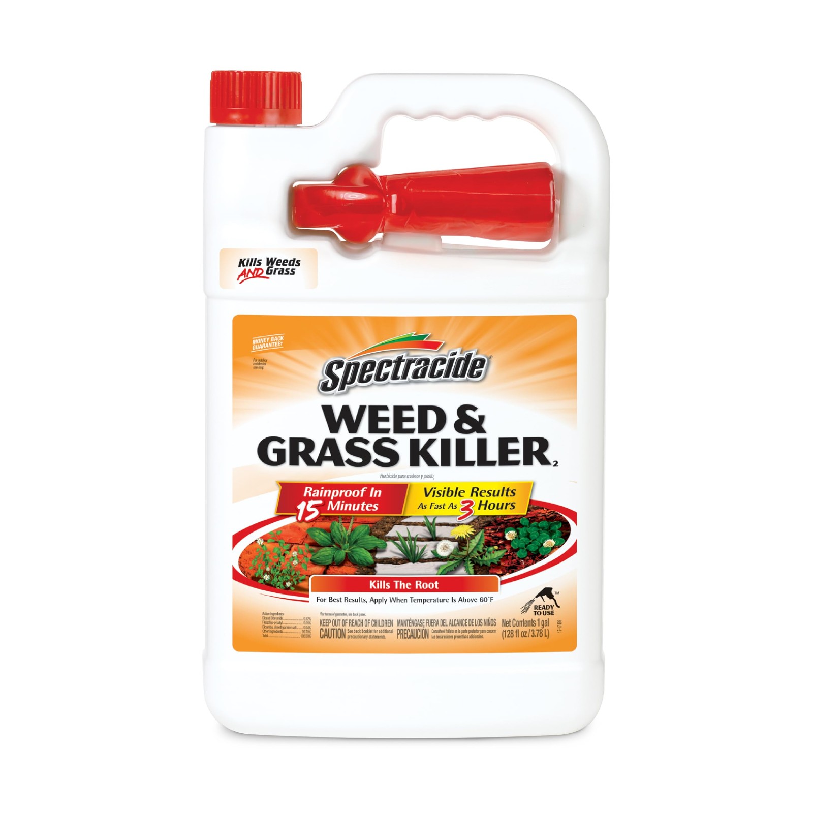 Spectracide Weed & Grass Killer, Use On Driveways, Walkways and 1 Gal, Silver gallery