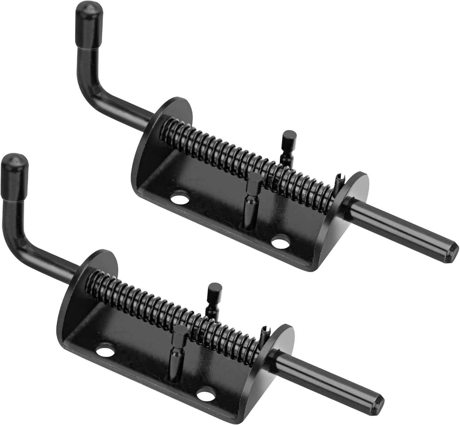 2 Pack 6 Inch Spring Loaded Latch Bolt Latch Pin Door Lock for Shed Gate Trailer gallery