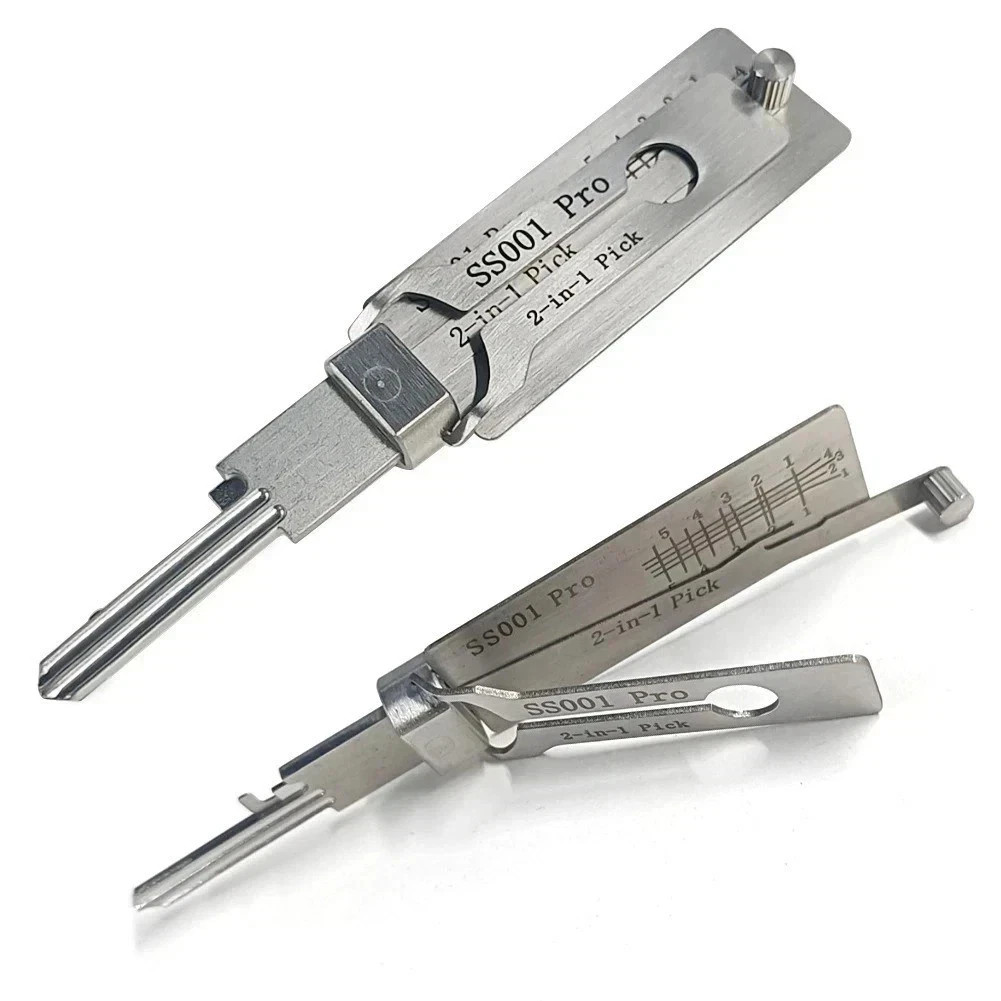 Hook And Pickup Tool Kit 2 In 1 Portable Lock Picking Set Ergonomic Handle gallery
