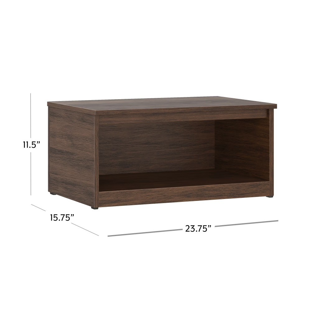 Mainstays Ardent Open Shelf Modular Storage System, Walnut gallery