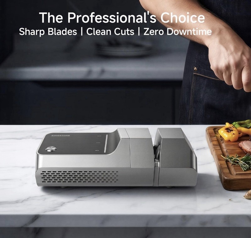 Electric Knife Sharpener, 20°/30°/45° Adjustable Angle Diamond gallery