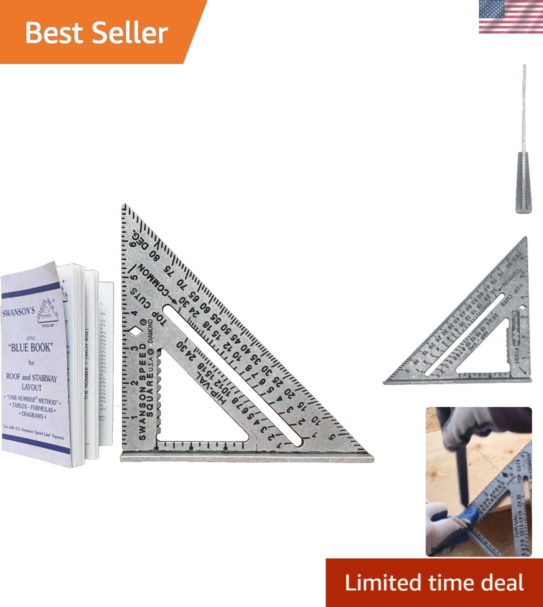 Swanson 7-Inch Speed Square: Accurate Layout & Cutting Tool for All Projects gallery