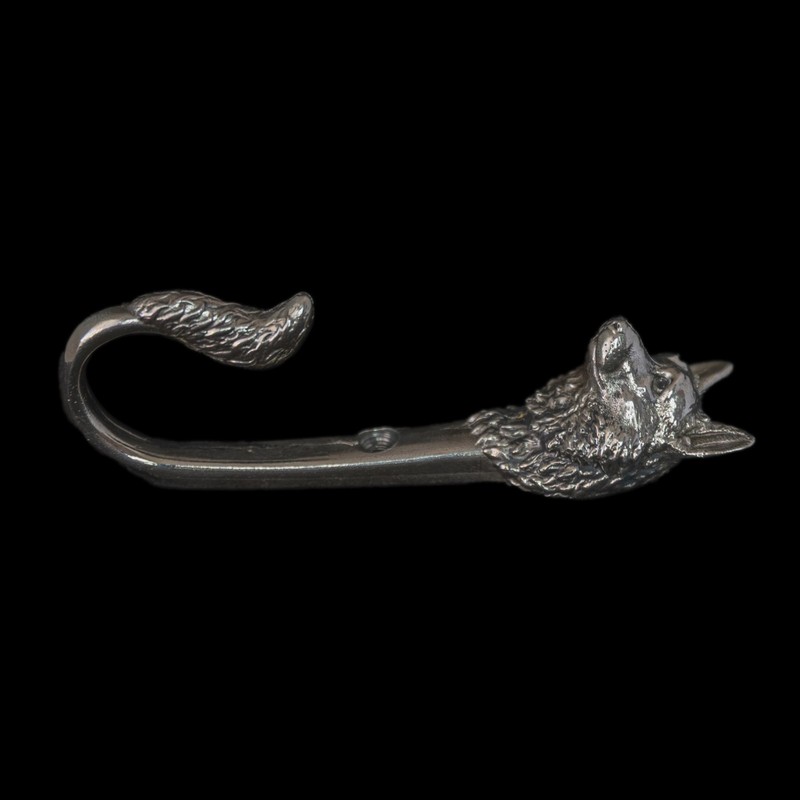 Nickel Silver Corgi Wall Hook | Handmade Dog Leash & Key Holder gallery