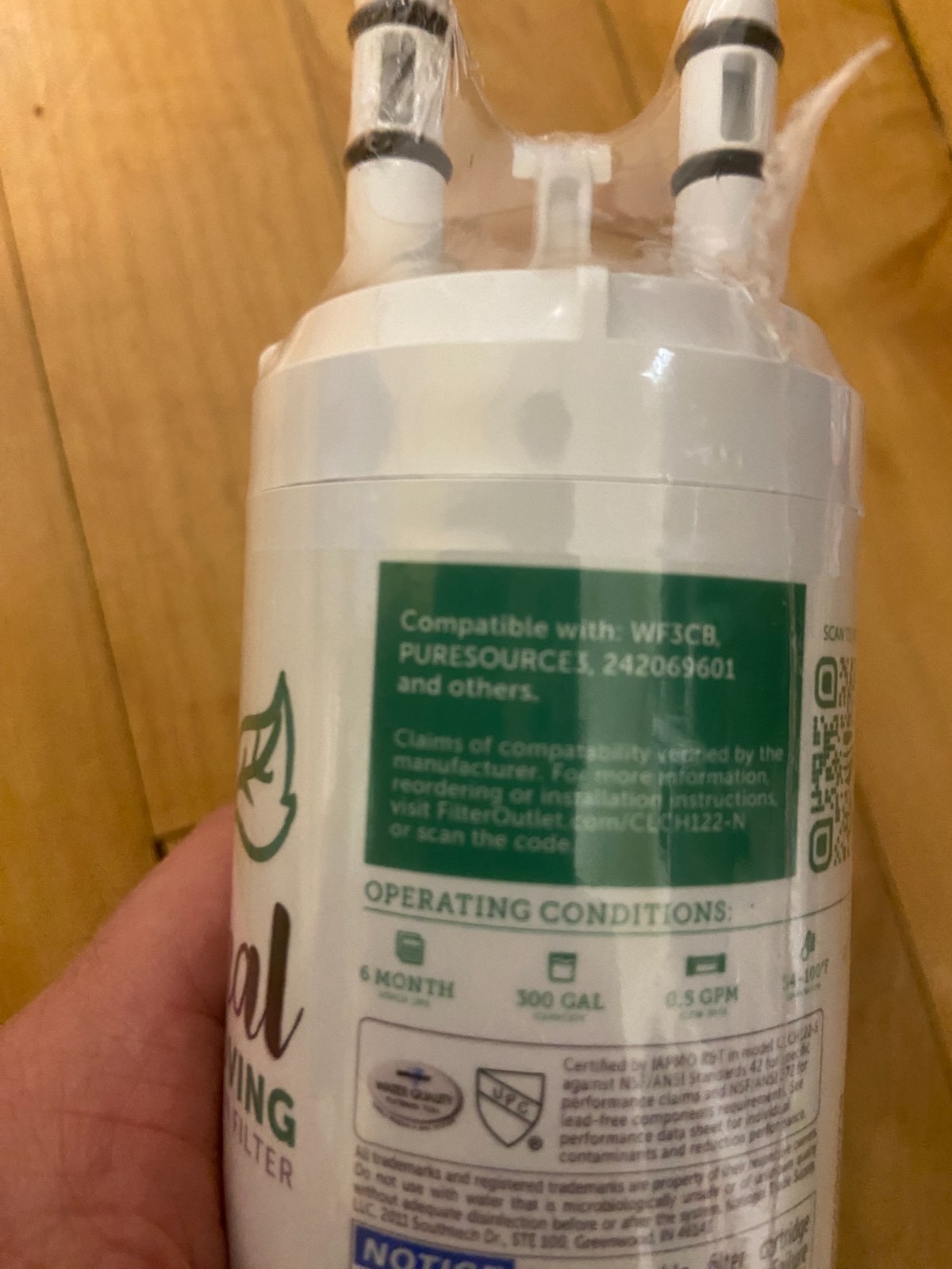 Clear Choice Refrigerator Filter CLCH122-N, Frigidaire WF3CB compatible - NEW gallery