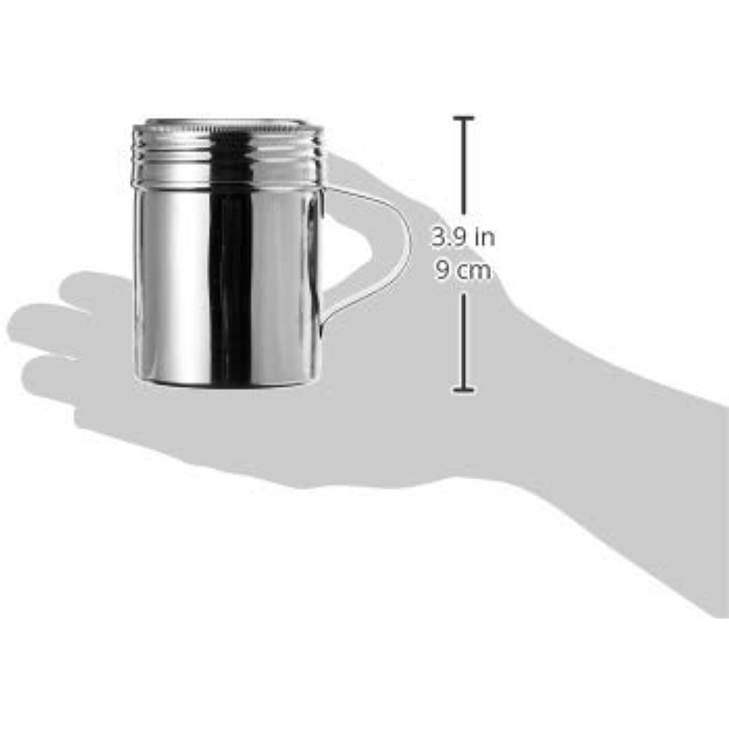 Stainless Steel Dredge Shaker with Handle, 10-Ounce gallery