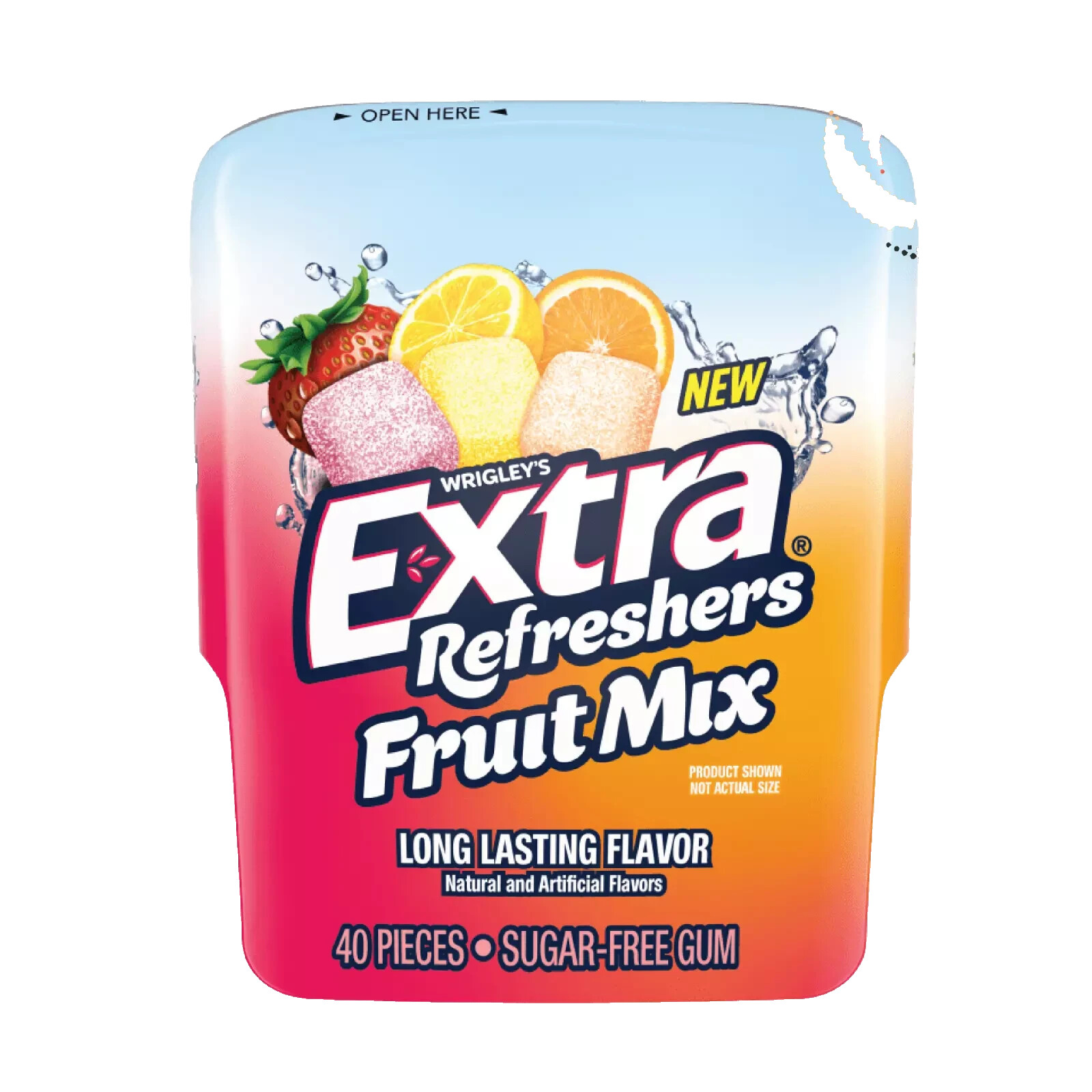 2x Bottles Wrigley's Extra Refreshers Fruit Mix Gum - 40 Per Bottle gallery